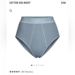 BUNDLE OF 10 BRAND NEW SKIMS COTTON RIB BRIEFS